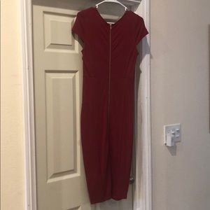 Maroon slim dress